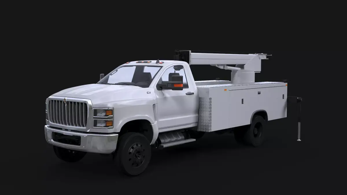 International CV 2020 Crane 3D model