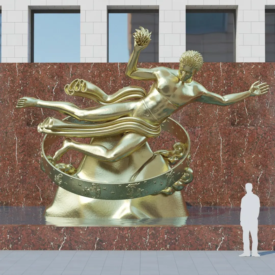 Prometheus Statue 3D model