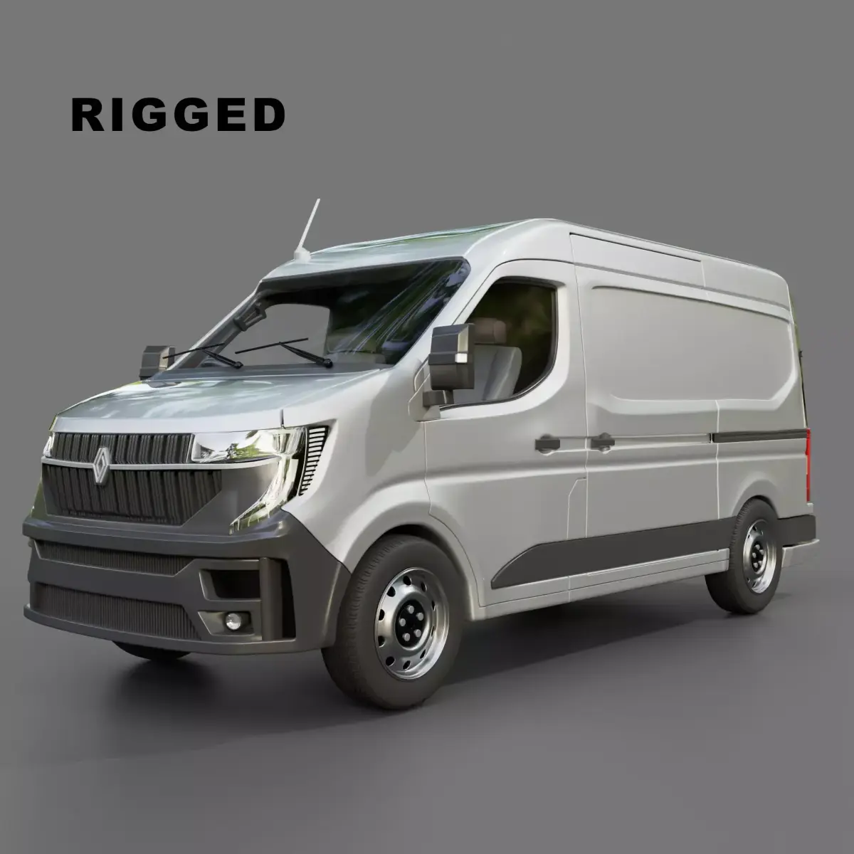 Renault Master Panel Van Free 3D model