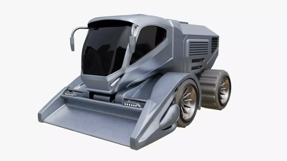 Civilian Use Snow Groomer 3D model