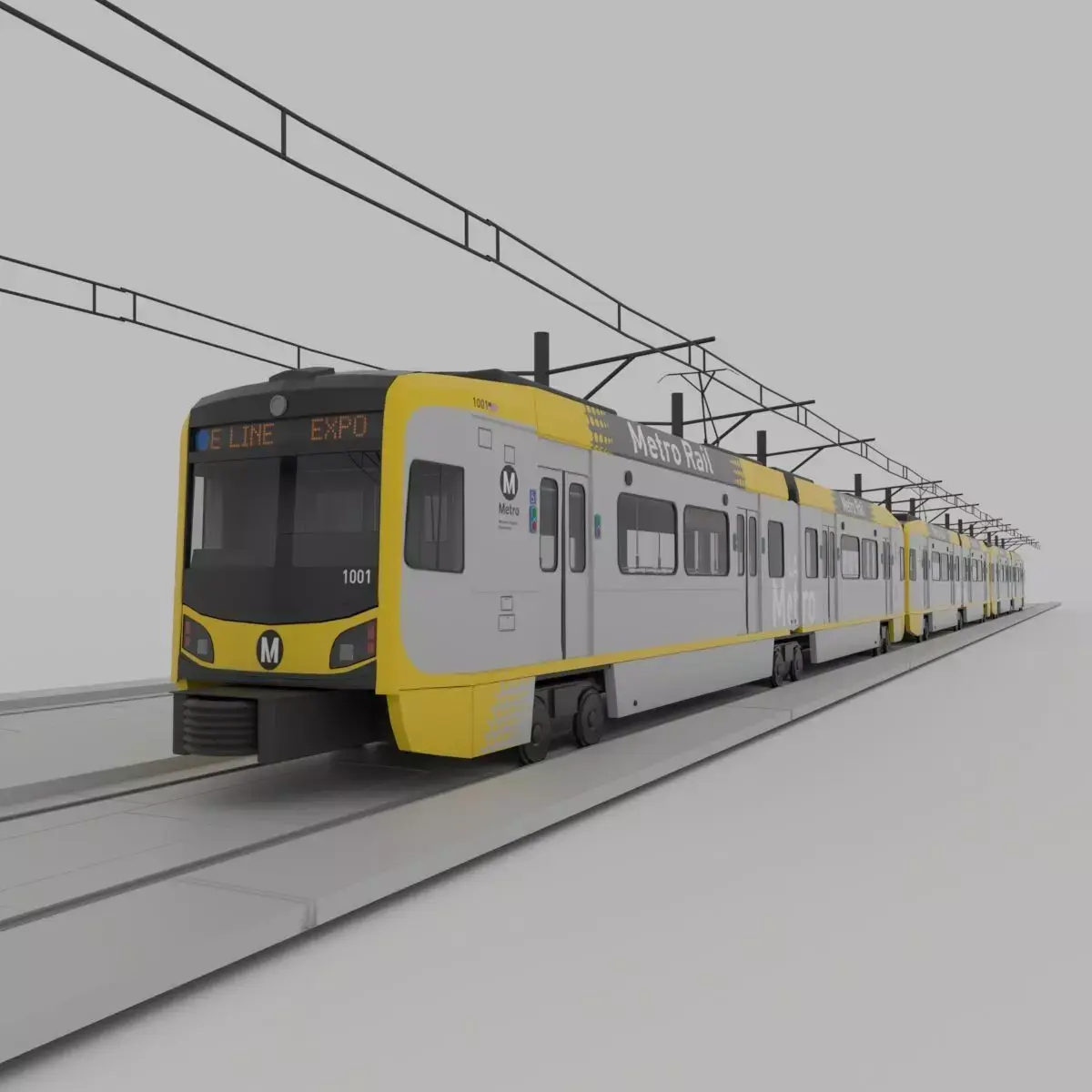  Kinkisharyo P3010 Expo Line LA Metro 3D model 3D model