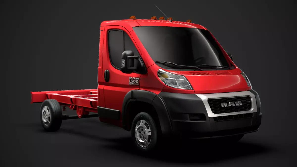 Ram Promaster Chassis Truck Single Cab 3450 WB 2020 3D model