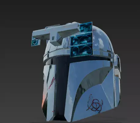 Legacy of Beskar - The Mandalorian Helmet 3D model