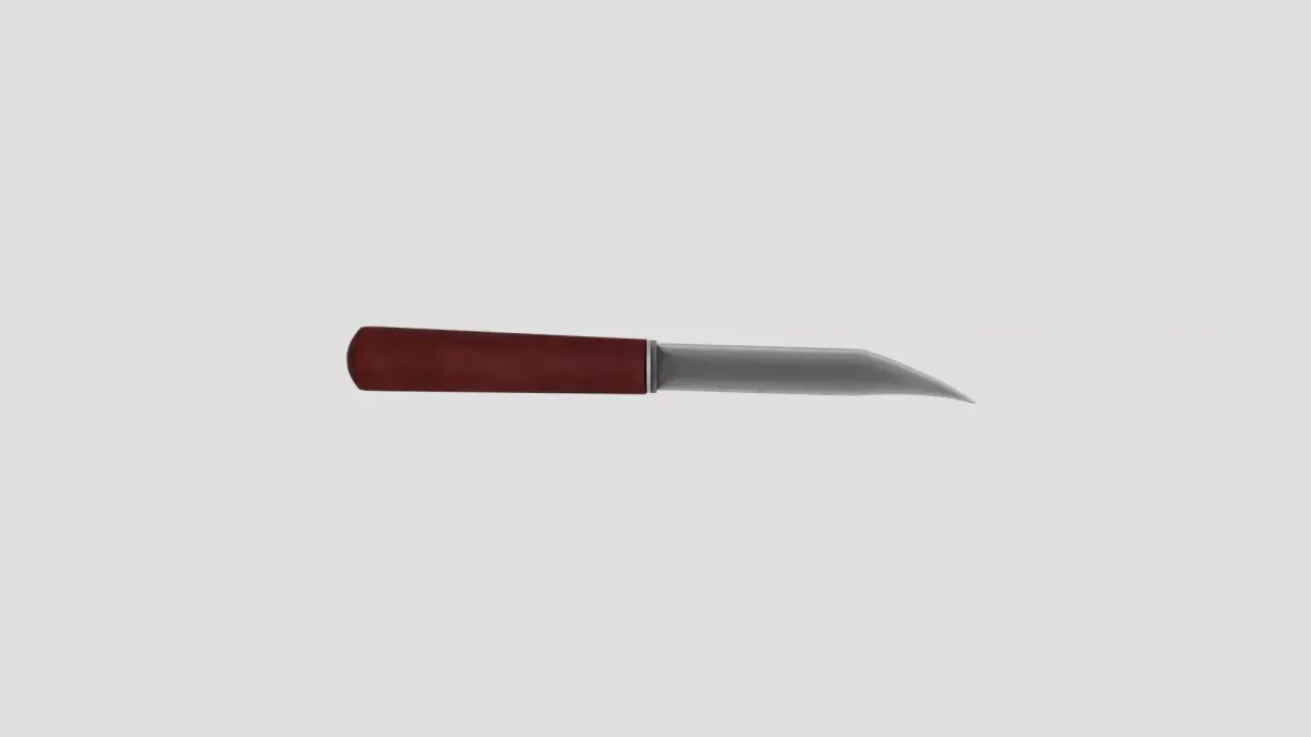 Simple Knife  Low-poly 3D model