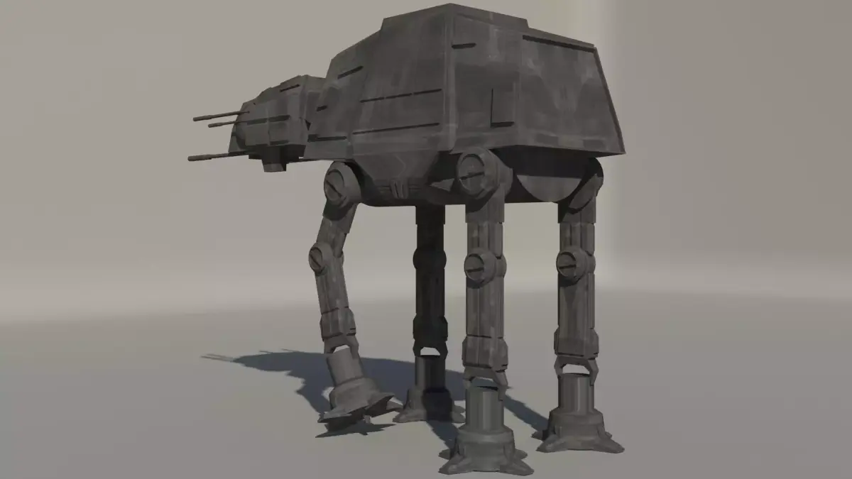 Star Wars AT-AT Low-poly 3D model