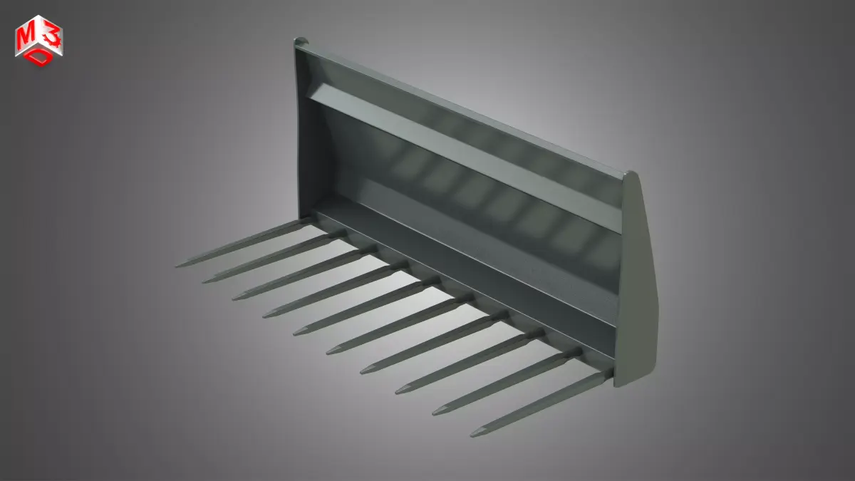 Manure Fork - Front Loader 3D model