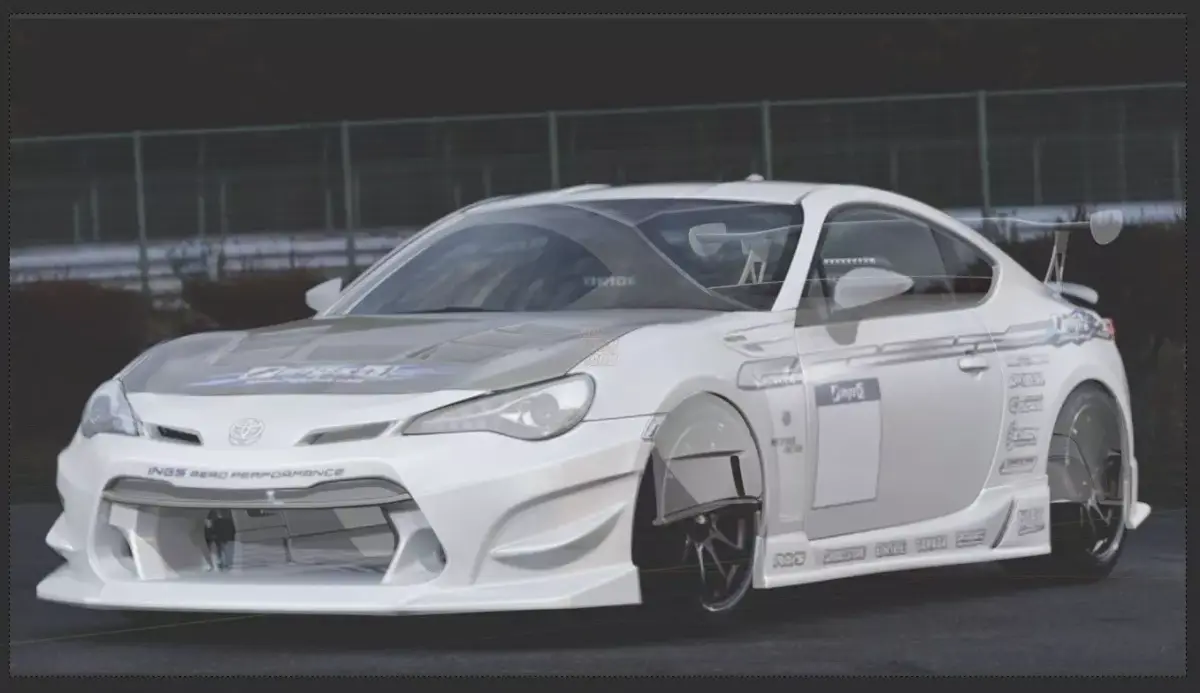 Toyota GT86 ings1 n spec r part only 3D model