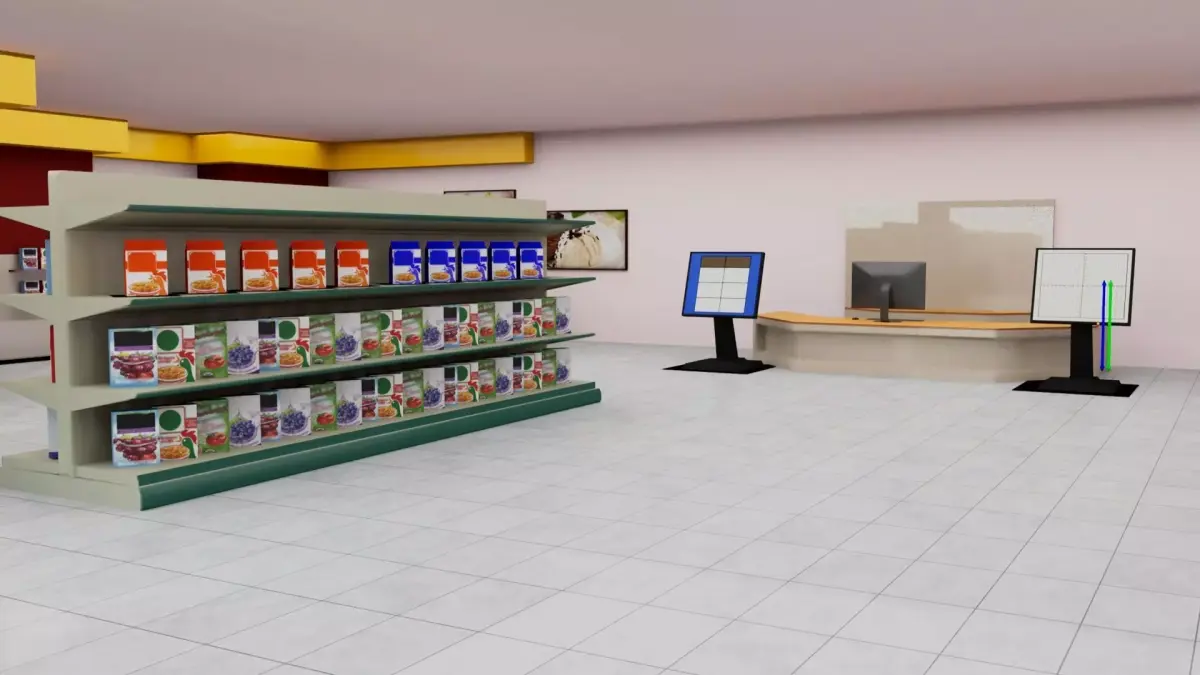 Shopping store 3D model