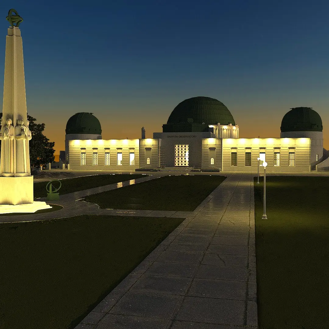 Griffith Observatory 3D model purchase