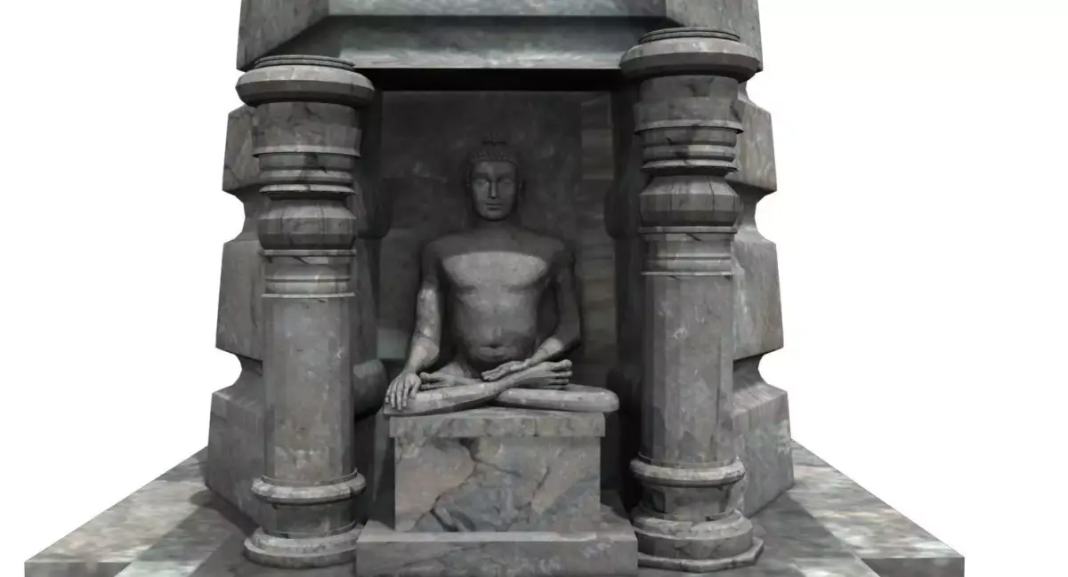 buddha temple 3d model 3D model