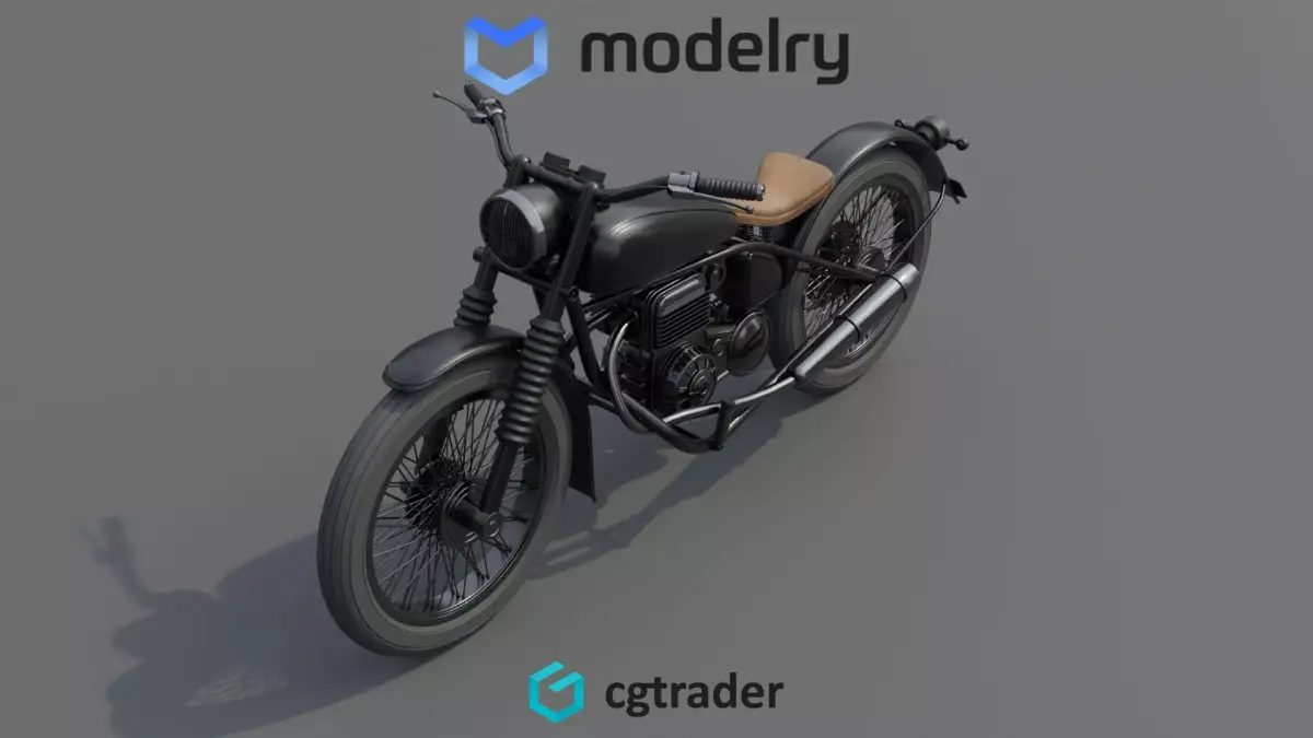 Enduro Motorcycle 3D model purchase