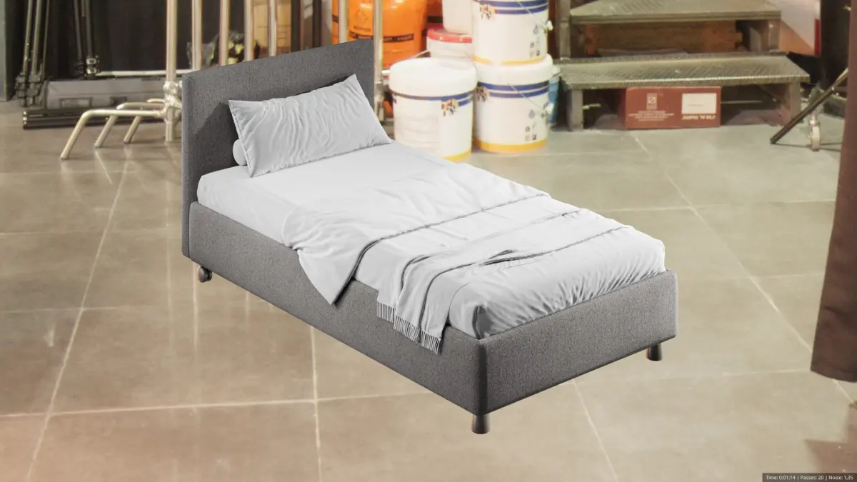 Single bed 3D model
