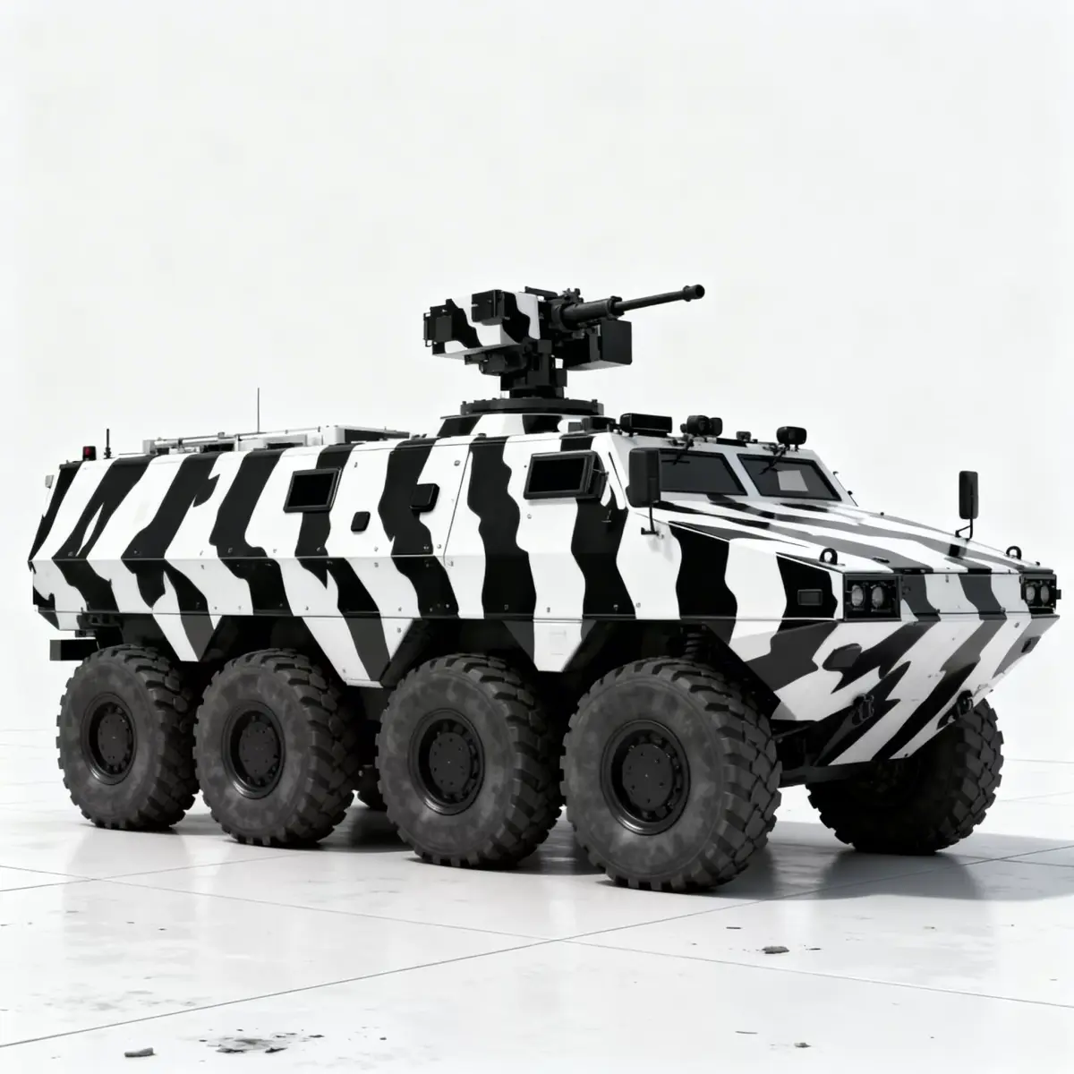 Realistic High-Contrast Urban APC 3D Model Low-poly 3D model