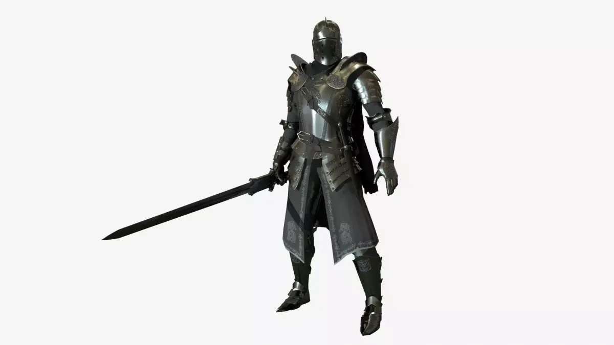 Knight Low-poly 3D model