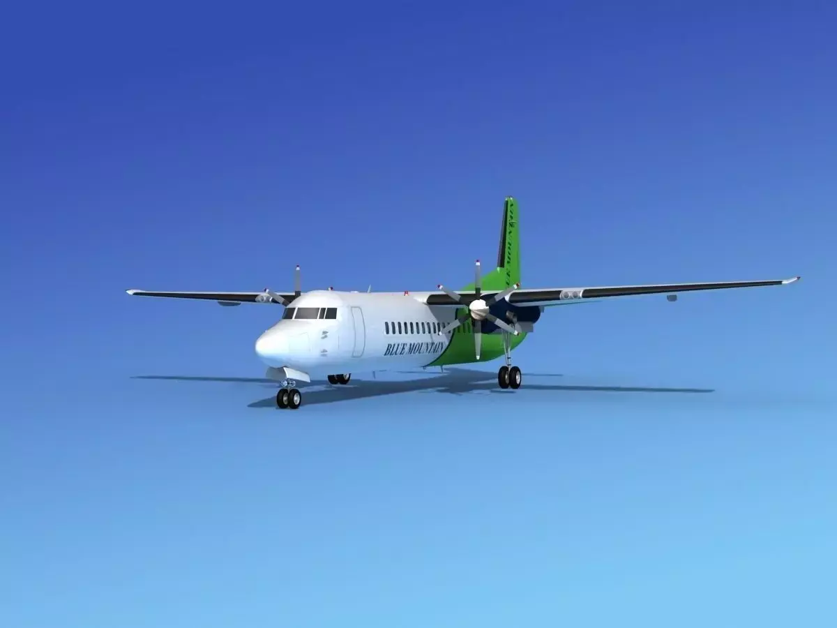 Fokker 50 Blue Mtn Aviation 3D model
