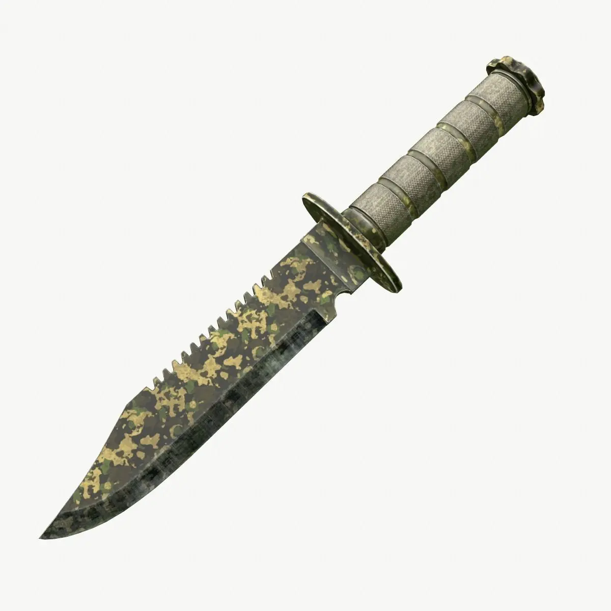 Survival Knife Low-poly 3D model