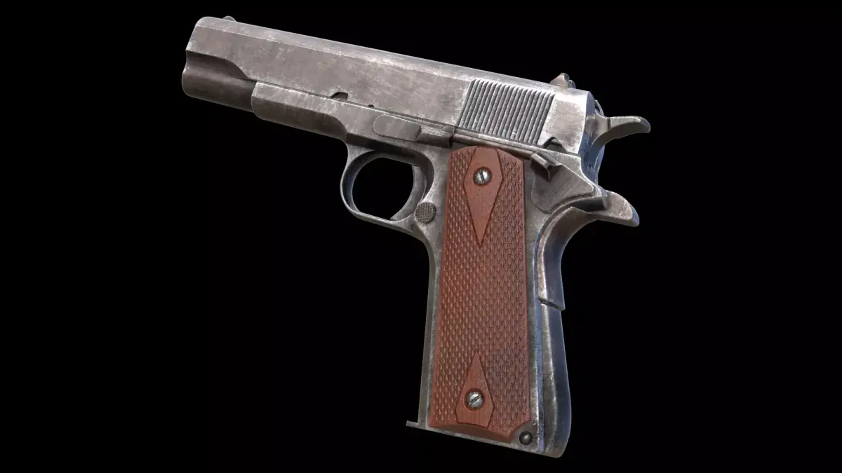 Colt 1911 M1911 Game Ready Low-poly 3D model