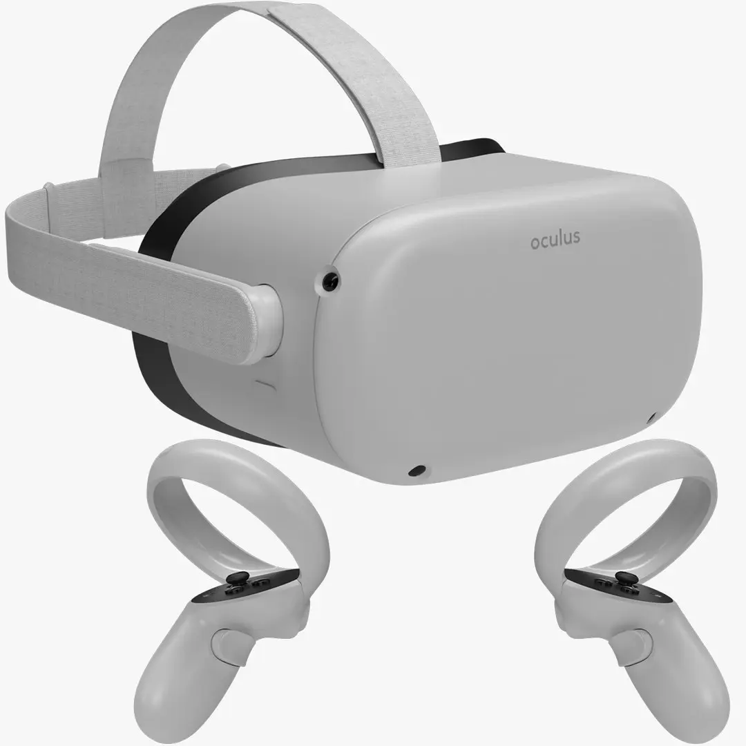 Meta Quest 2 with Controllers 3D model