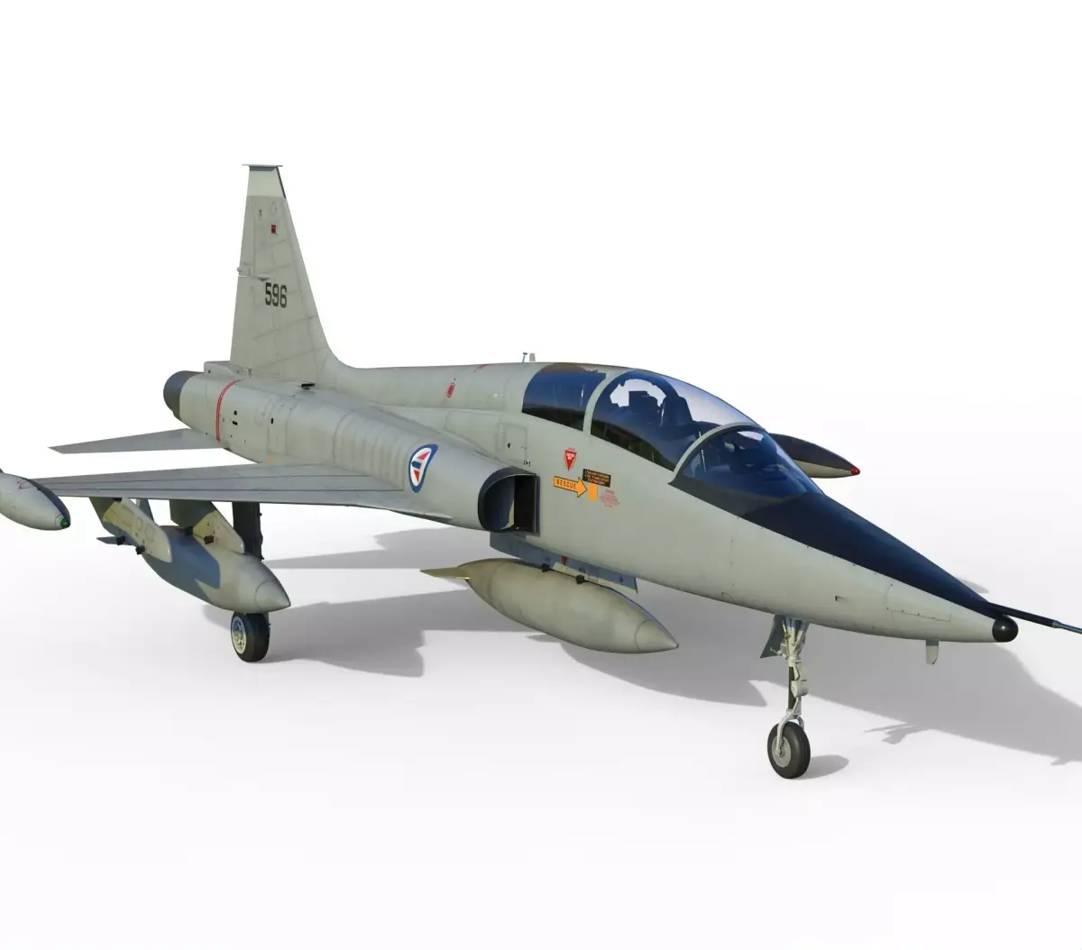 F-5B Freedom fighter 3D model