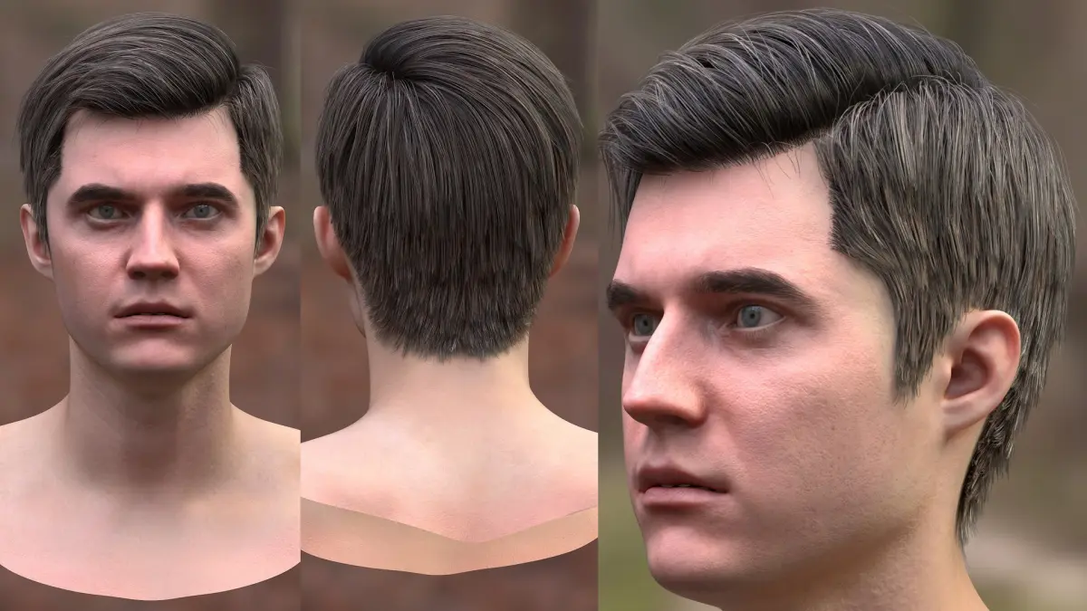 Mans Head 3D model