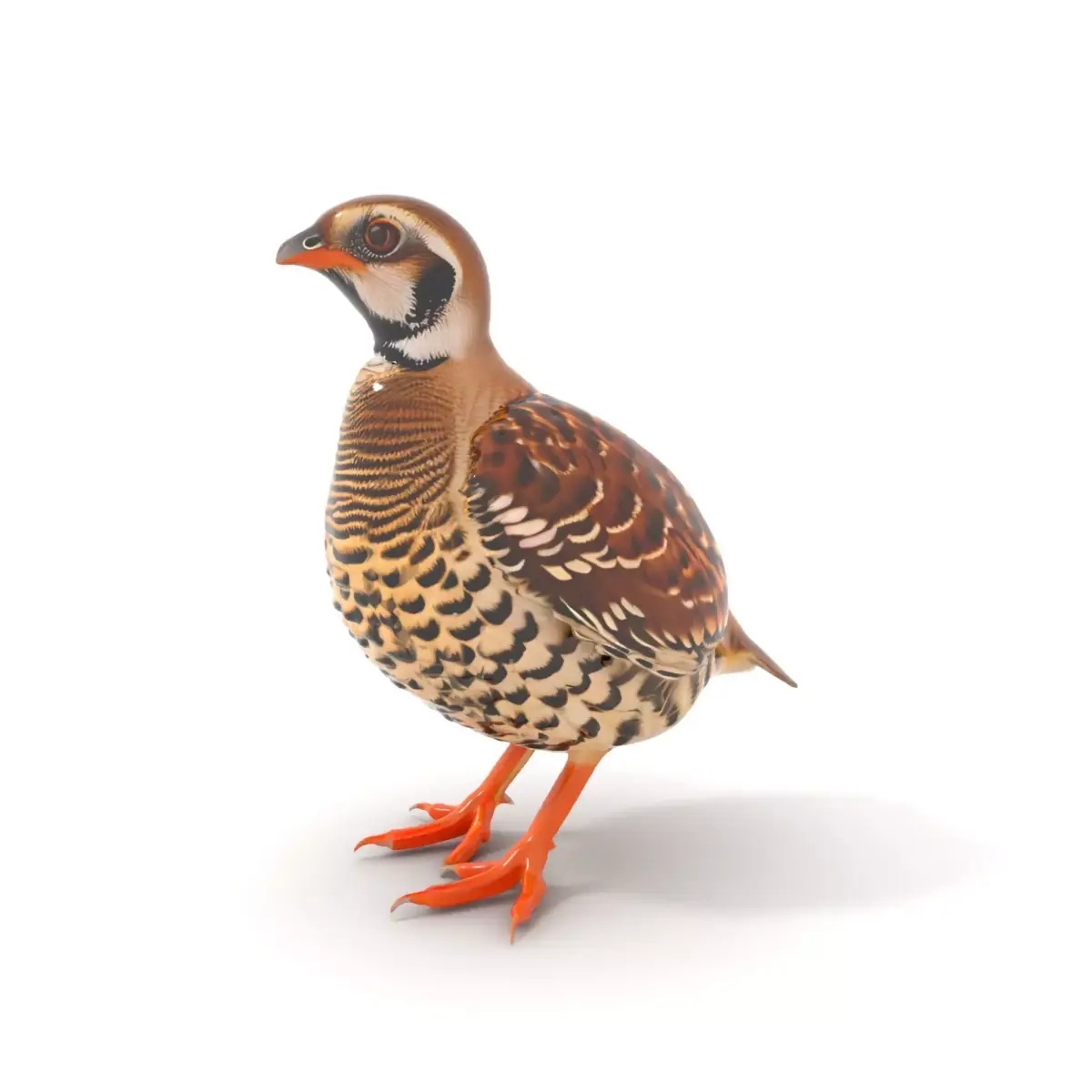 Elegant Quail Bird model pack Low-poly 3D model