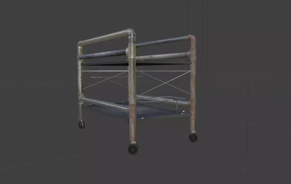 stroller vintage 3D model