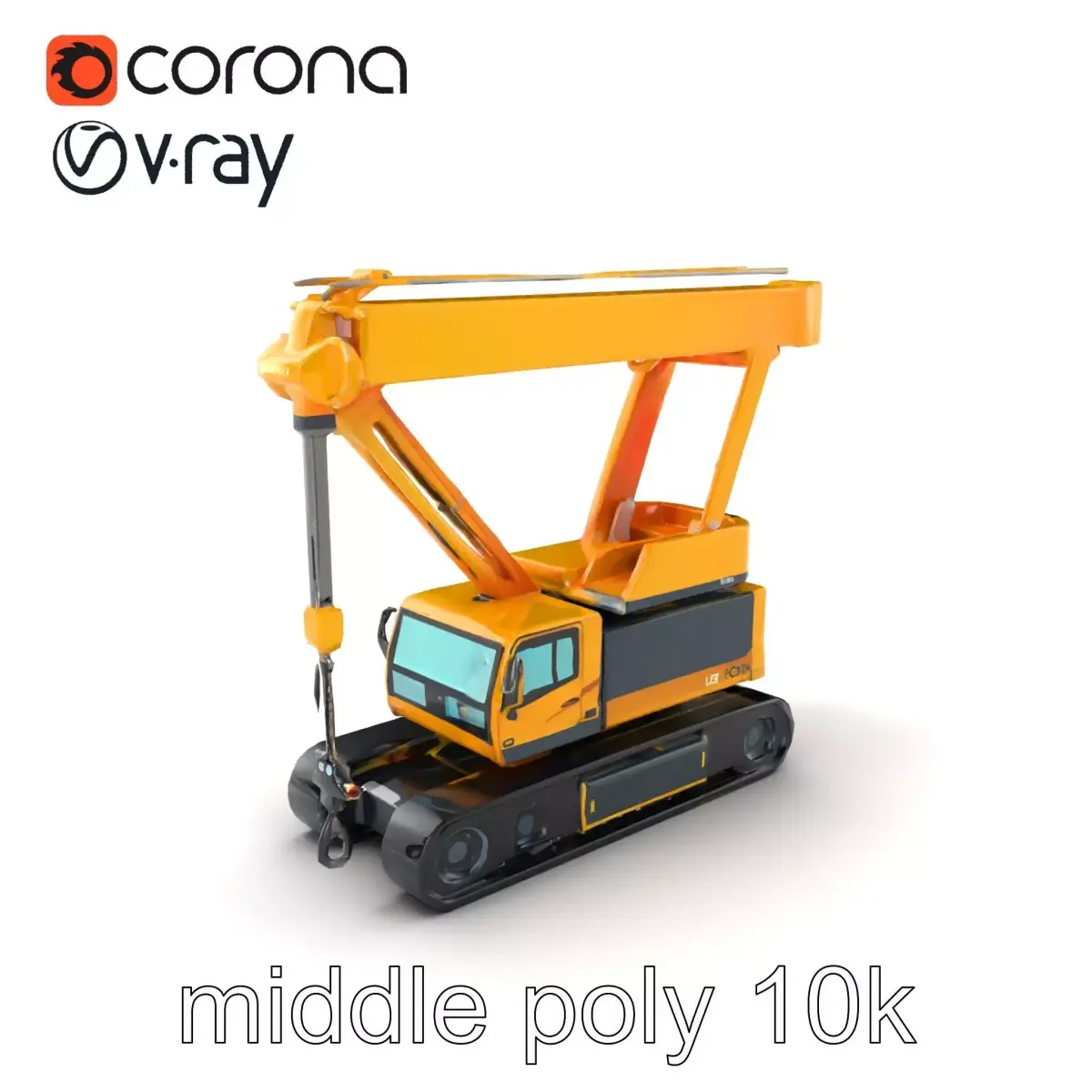 Industrial Stacker Crane Apparatus model pack Low-poly 3D model