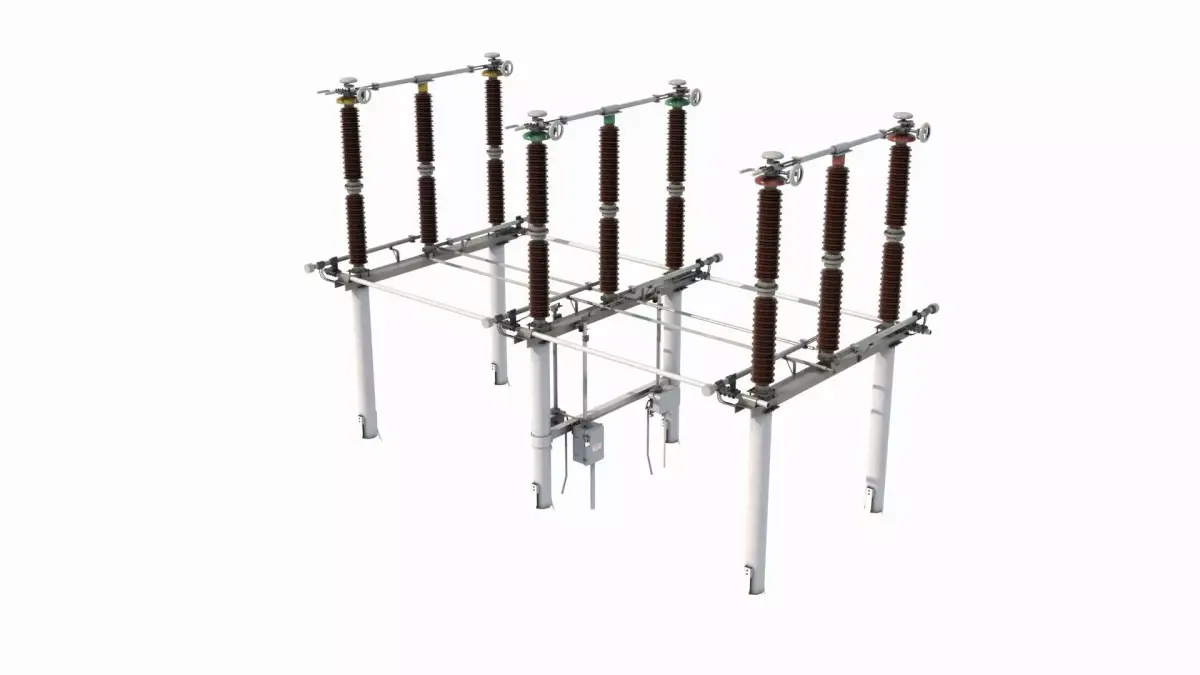 High Voltage Isolation Switch 3 3D model