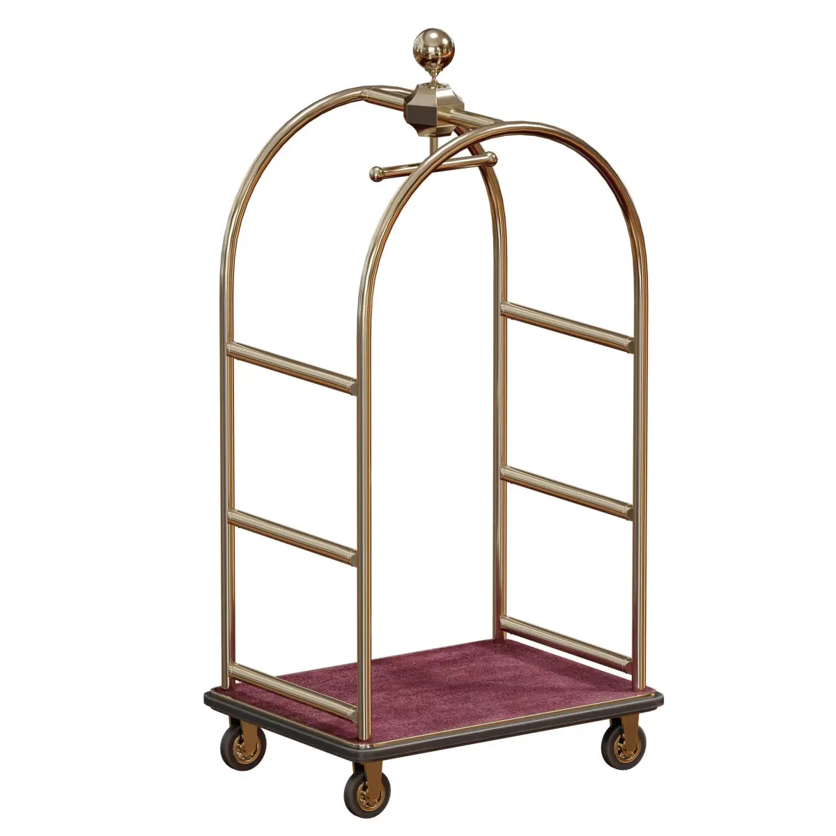 Hotel trolley on wheels 3D model