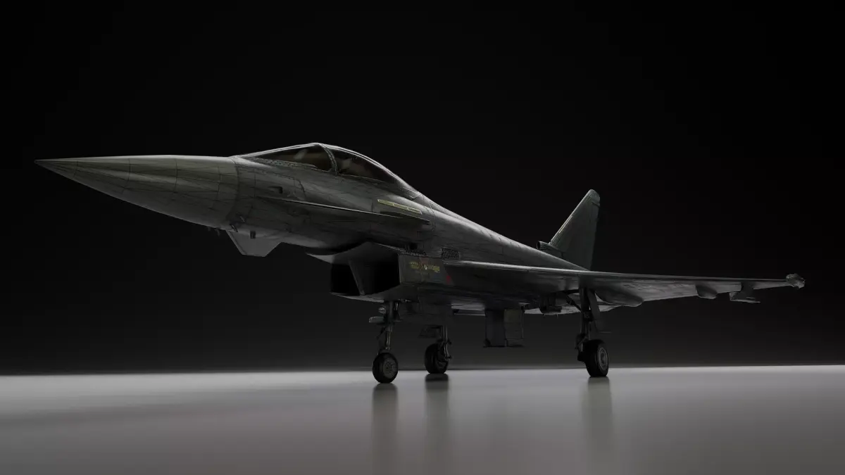 Eurofighter Typhoon Low-poly 3D model purchase