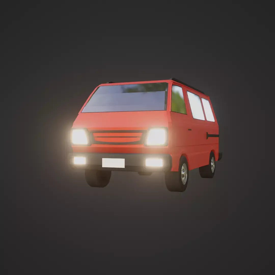 Omni lowpoly car Free 3D model