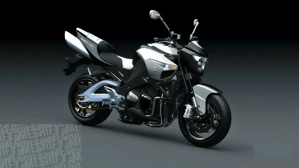 2008 Power Cruiser Motorcycle 3D model