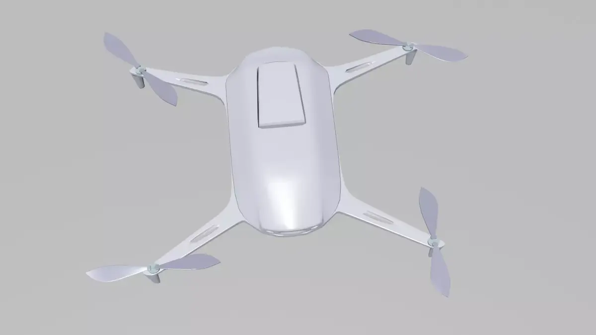 Panthom dji phantom drone Low-poly 3D model