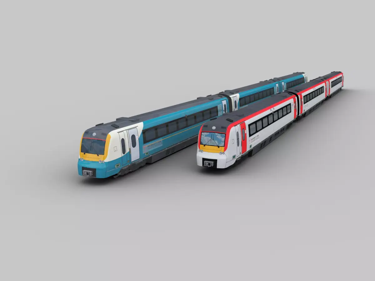 Class 175 Train Low-poly 3D model