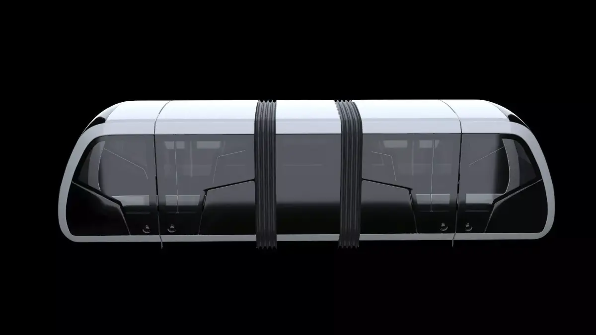 futuristic train vagon Free 3D model