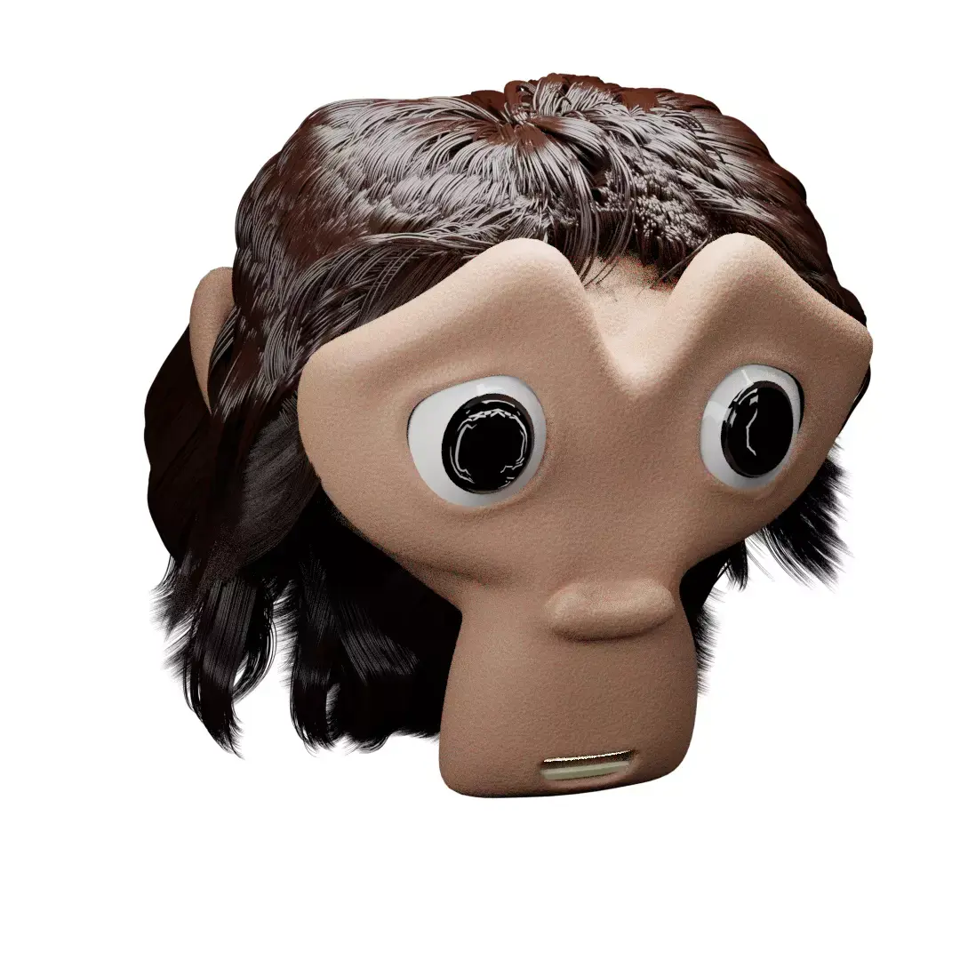 ROCK MONKEY Low-poly 3D model