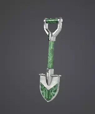 Sci-Fi Cybernetic Power Shovel Low-poly 3D model