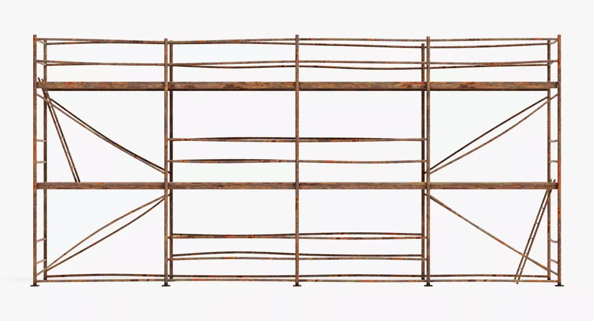-Old Scaffolding V8- 3D model