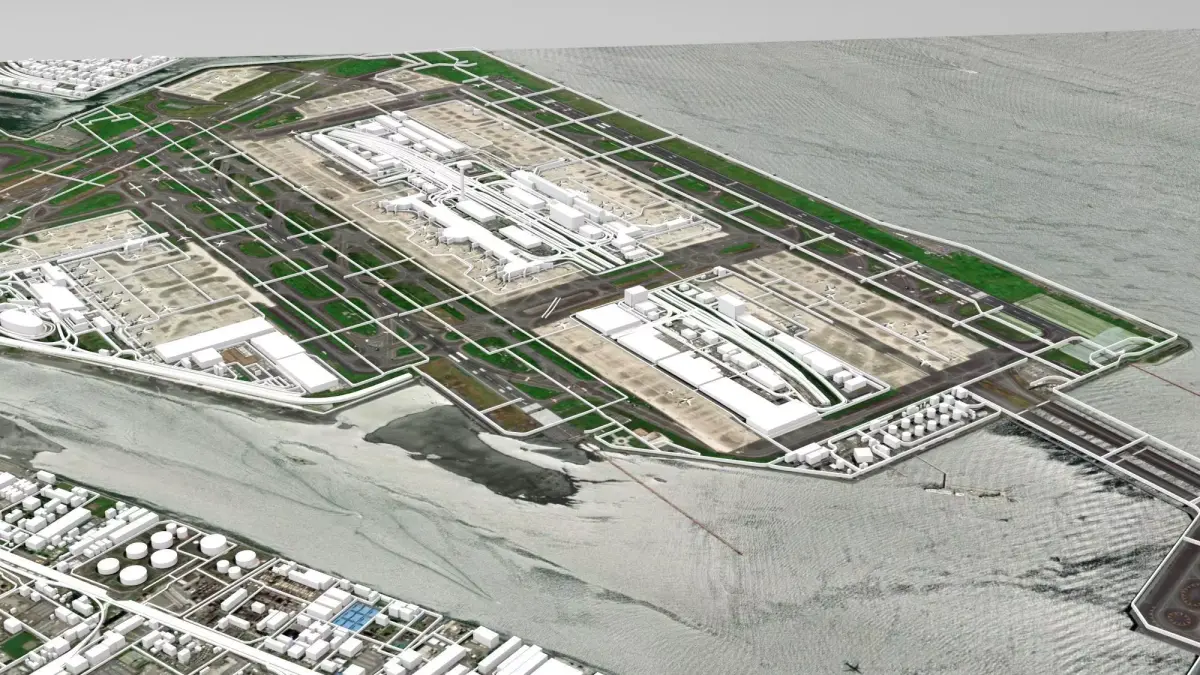 Tokyo International Airport Japan  3D model