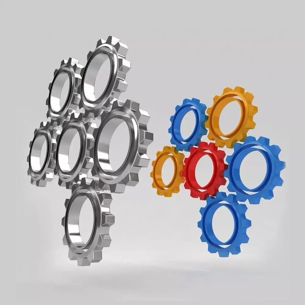 Mechanical gears combination 3d model   3D model