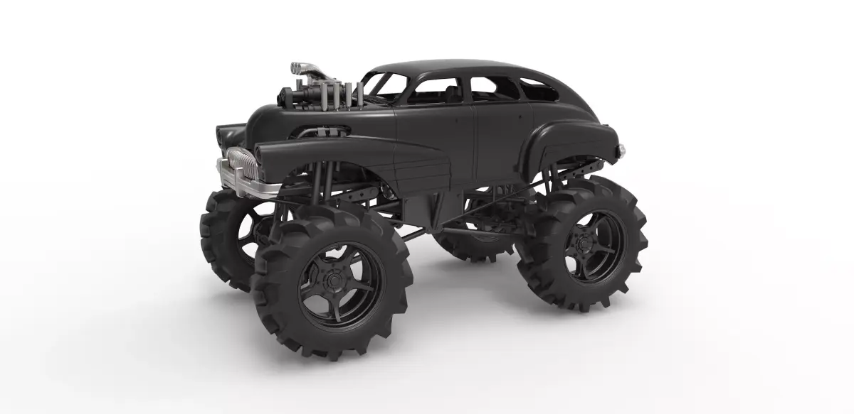 Mud truck 3 Scale 1 to 25 3D print model