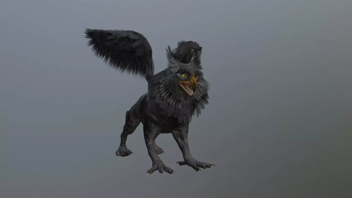 Anicent Griffin Low-poly 3D model