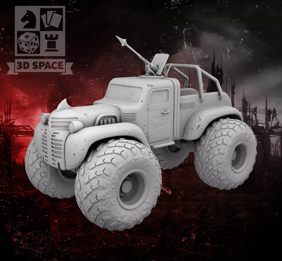 monster truck 3D print model purchase