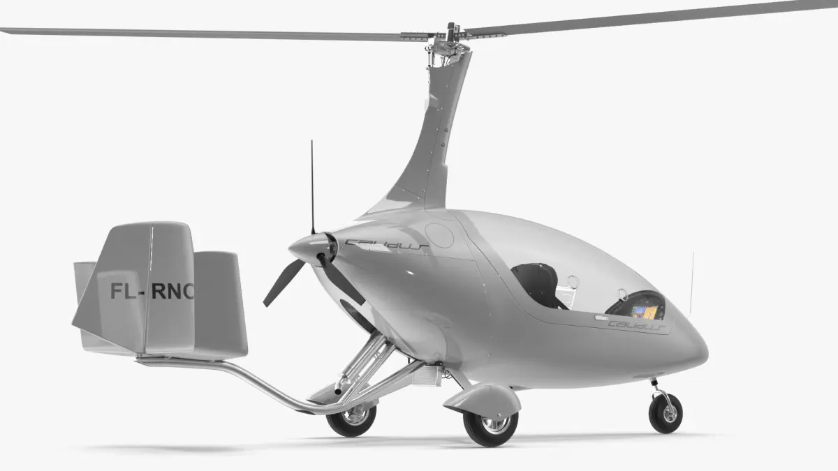Autogyro Calidus 912 White 3D model
