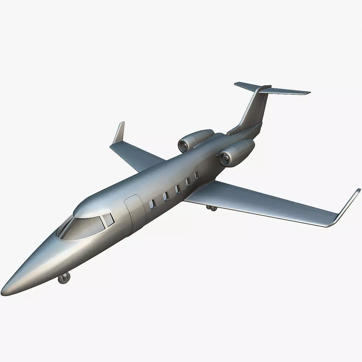 Learjet 55 - 3D Printable Model 3D print model