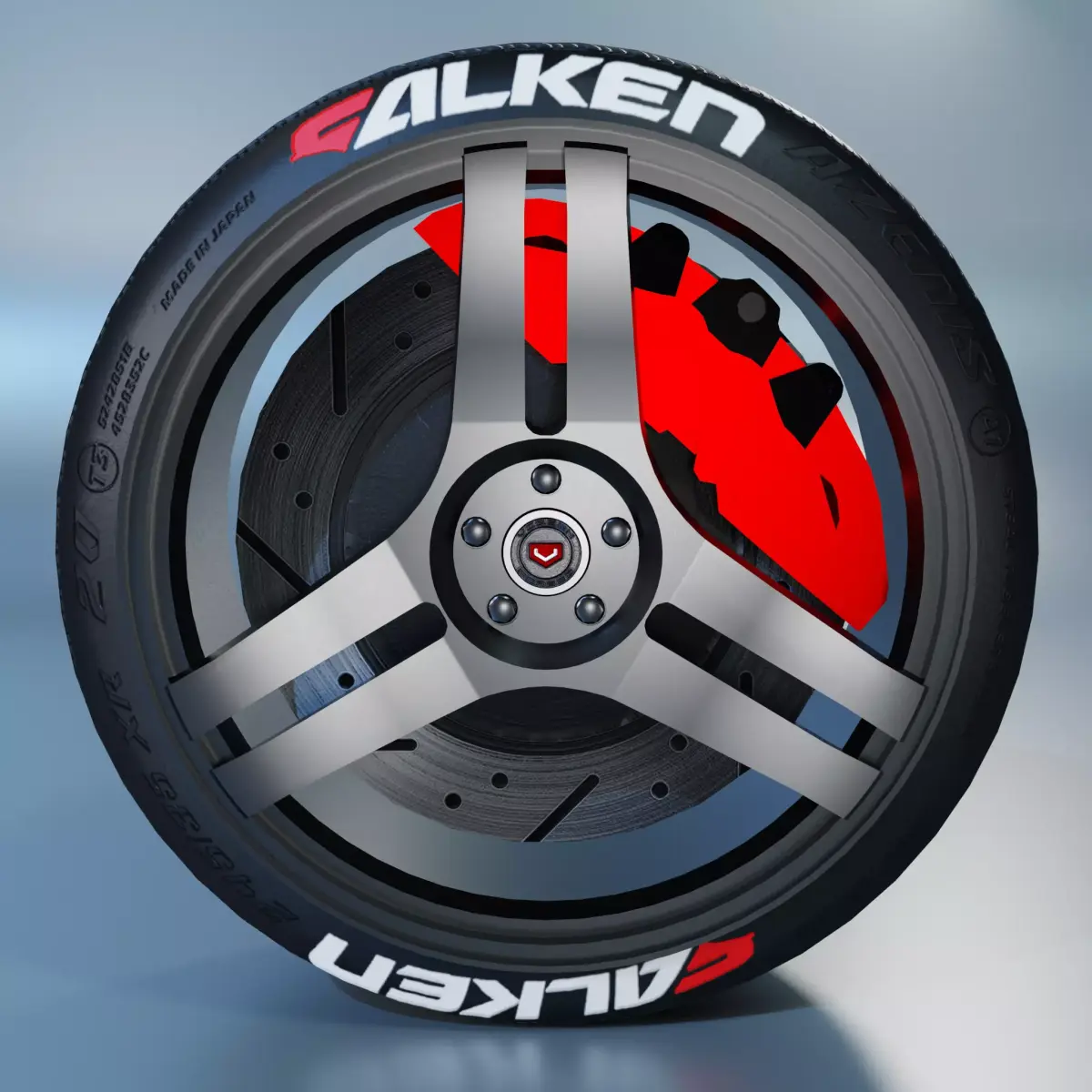 Vossen Vps 317 Wheel Low-poly 3D model