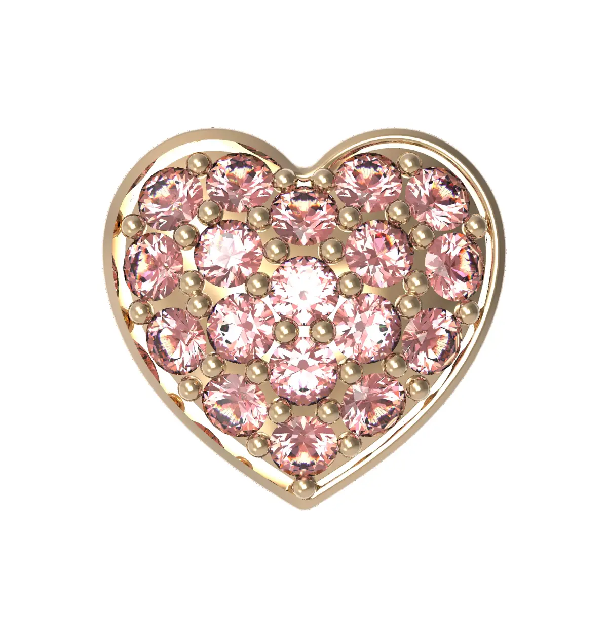 Heart jewelry part 3D print model