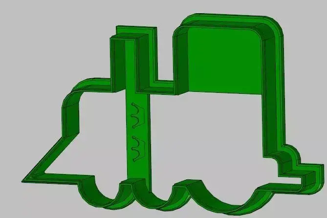 baking cutter - toy train 3D model