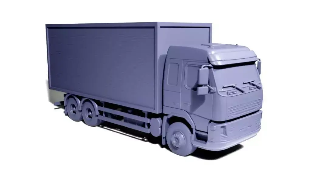 Delivery truck 2 3D print model