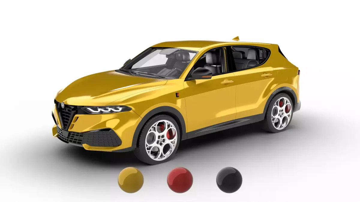 Alfa Romeo Tonale TI 2026 HQ 3d model 3D model